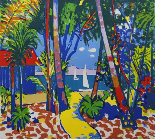 Appraisal: John Rigby born Brampton Island screenprint signed 'Rigby' lower right