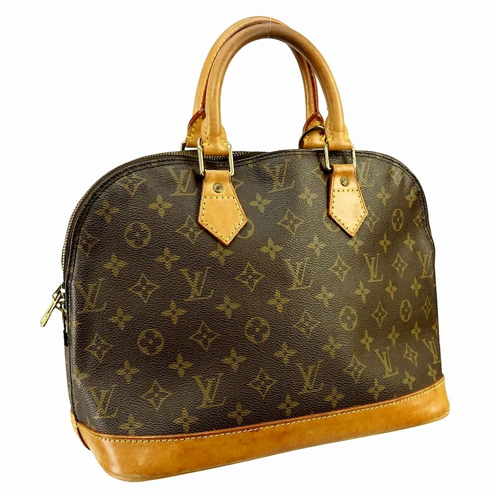 Appraisal: Louis Vuitton Brown Canvas Monogram Alma PM Louis Vuitton Brown