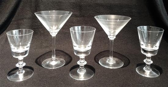 Appraisal: Sale Lot An Assembled Set of Glassware consisting of five