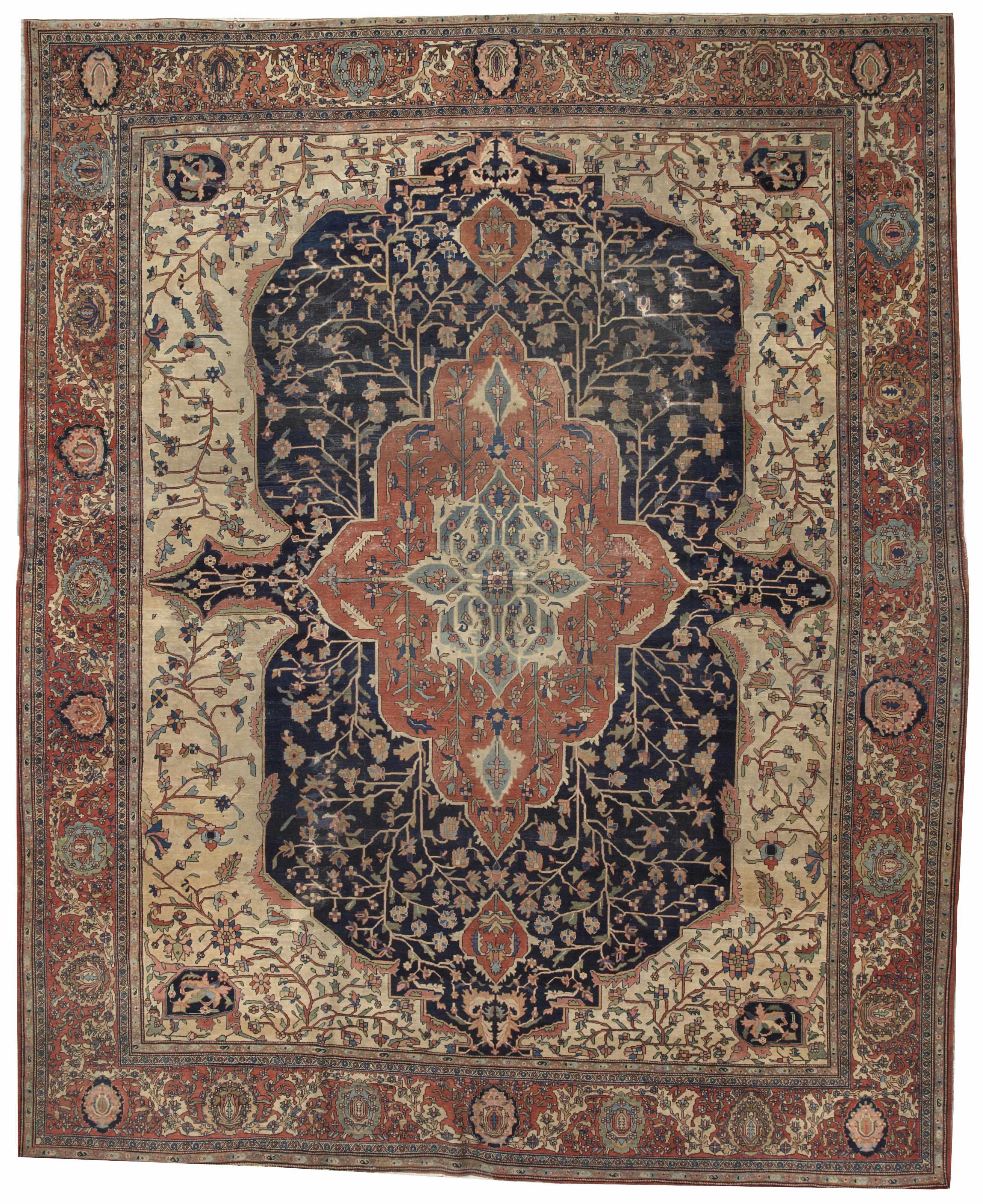 Appraisal: A Sarouk Fereghan carpet Central Persiacirca size approximately ft in