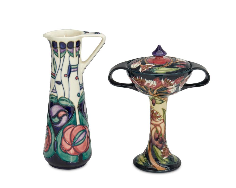 Appraisal: Two Moorcroft pottery items Late th early st century Burslem