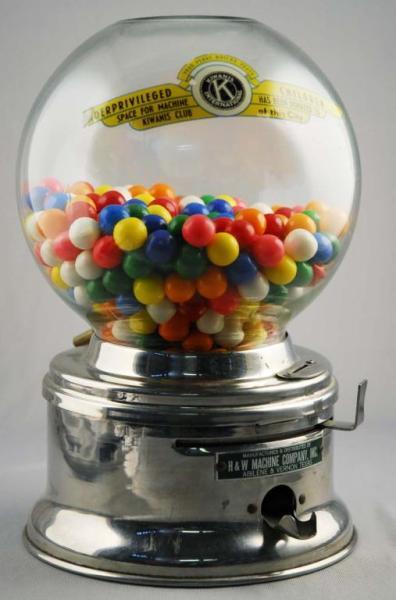 Appraisal: H W Coin-Op Bubble Gum Machine Condition Excellent Size T