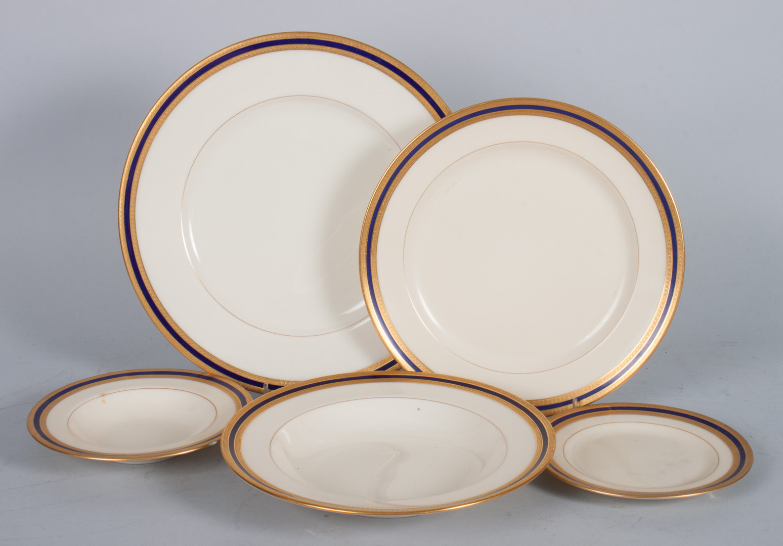 Appraisal: Lenox porcelain -piece partial dinner service retailed by Tiffany Co