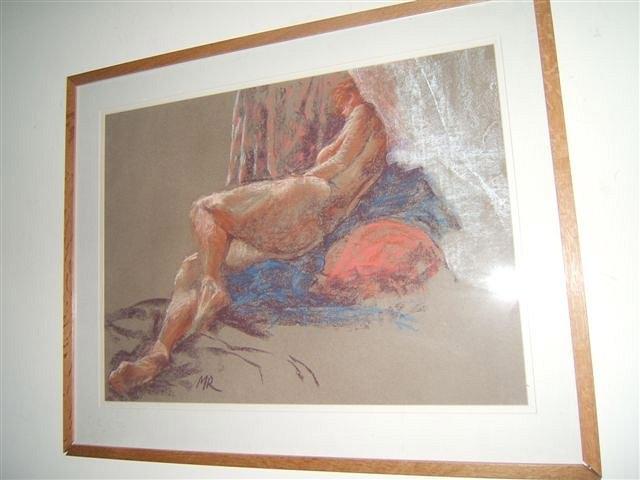 Appraisal: Mary Rayner th Century - 'Mosquito Net' pastel signed with