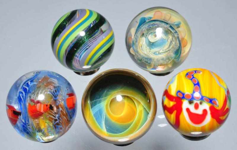 Appraisal: Lot of Contemporary Marbles Description Includes one Greg Hoglin not