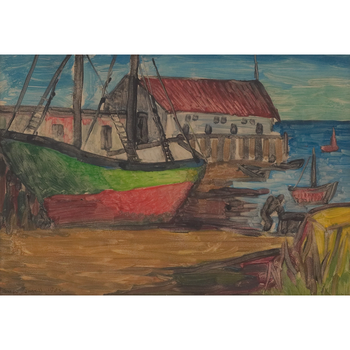 Appraisal: Blanche Lazzell American - ''Provincetown '' color monotype '' x