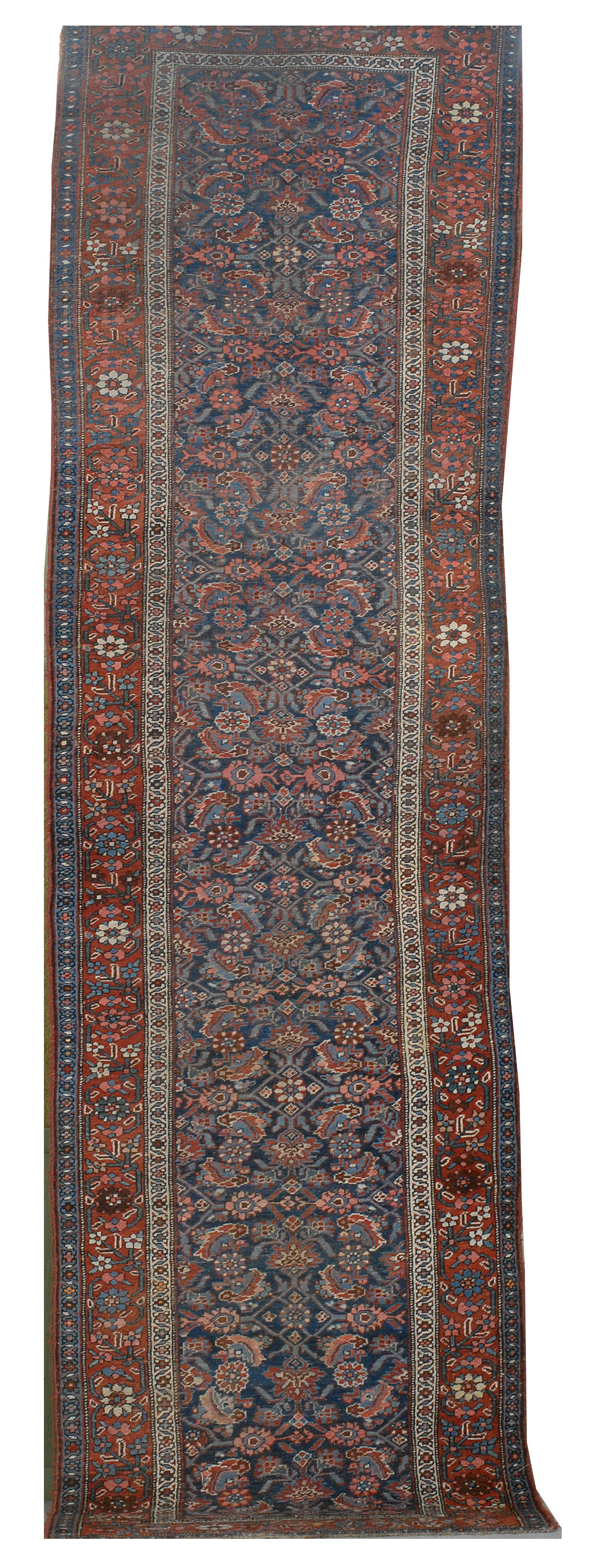 Appraisal: ORIENTAL RUG KURD HAMADAN ' x ' Single column of