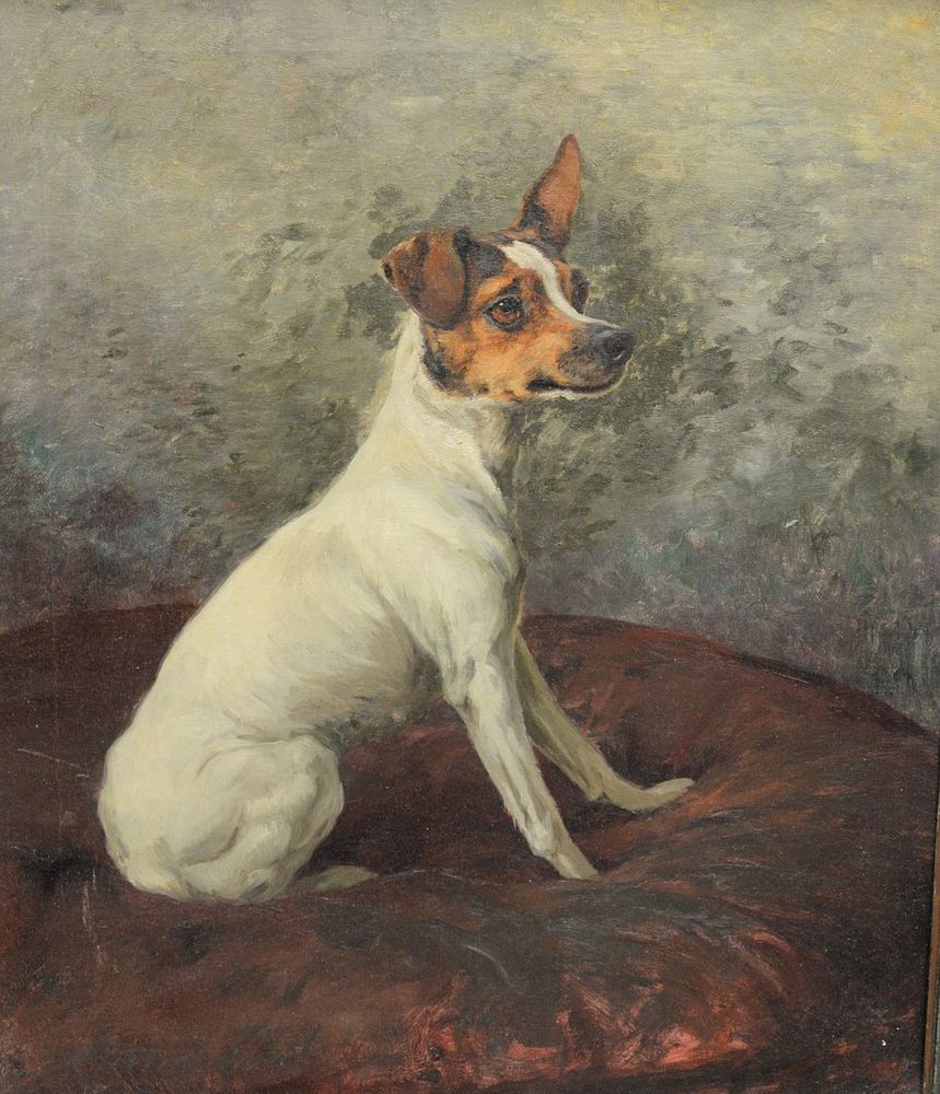 Appraisal: Maud Earl - portrait of a Jack Russell Terrier oil