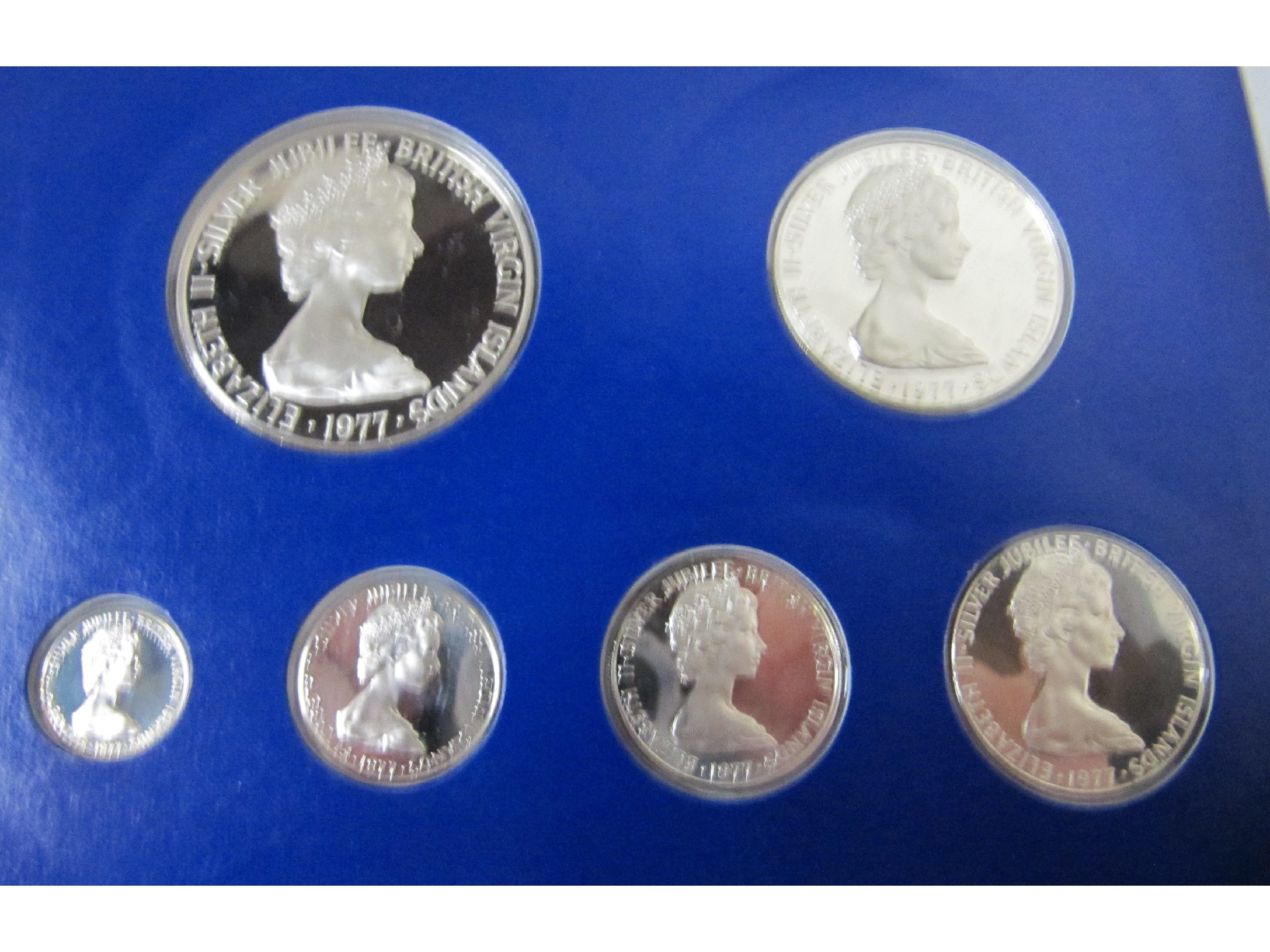 Appraisal: Two British Virgin Islands Royal silver Jubilee proof sets by