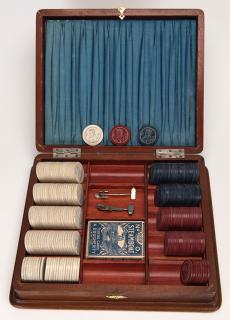 Appraisal: Cased Set of My Ante Clay Poker Chips Cincinnati Cased