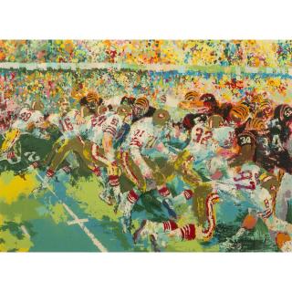 Appraisal: Leroy Neiman Framed Leroy Neiman - serigraph Silverdome Superbowl Signed