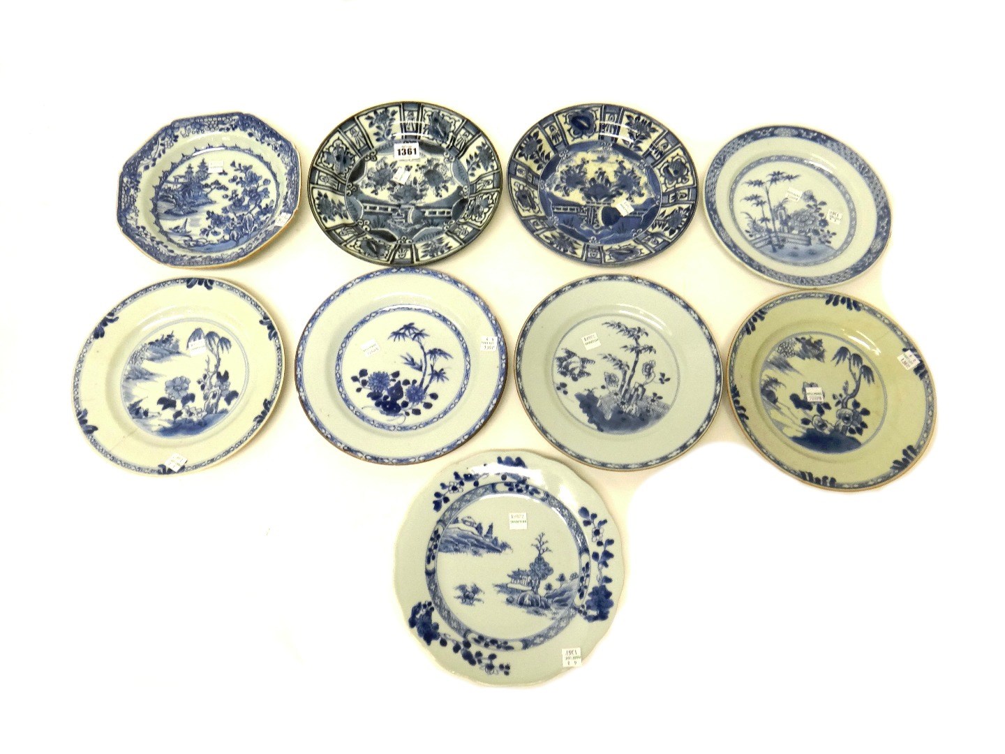 Appraisal: Two Arita blue and white plates Edo period circa each