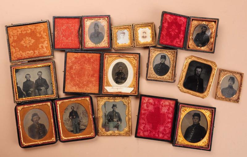 Appraisal: Lot of Civil War Era Tintypes This lot includes eight