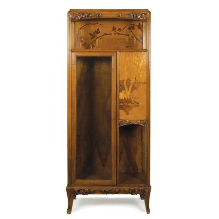 Appraisal: Art Nouveau Marquetry Inlaid Walnut Etagere Estimate -