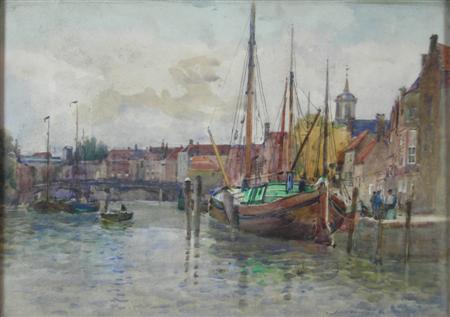 Appraisal: JAMES GARDEN LAING R S W SCOTTISH - DUTCH CANAL