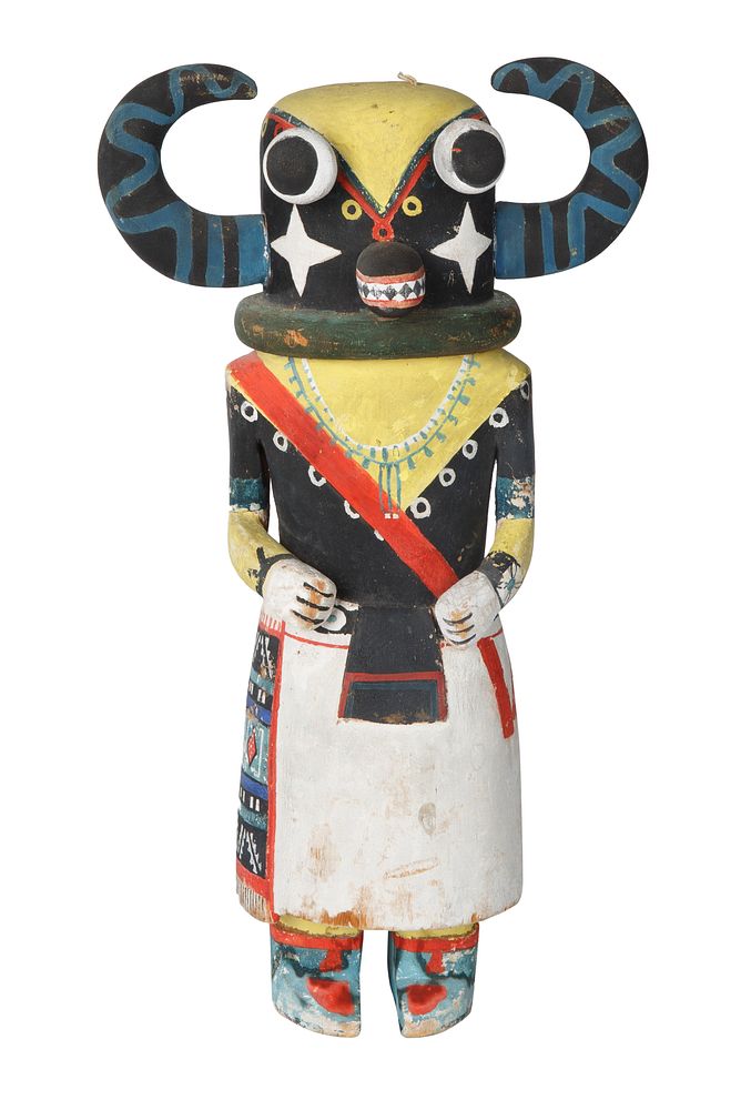 Appraisal: AHOTE HOPI KACHINA PAINTED DOLL A HOPI KACHINA PAINTED DOLL