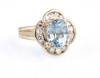 Appraisal: Lady's K Yellow Gold Dinner Ring with an oval Lady's