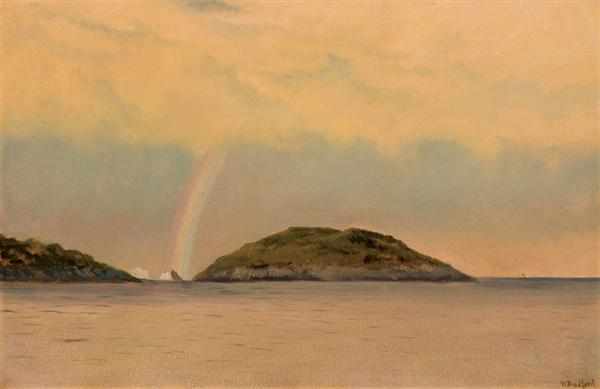 Appraisal: WILLIAM BRADFORD American - Rainbow Over the Arctic oil on