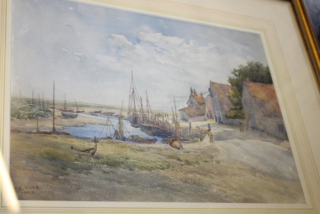 Appraisal: George S Sinclair th th Century View of a cottage