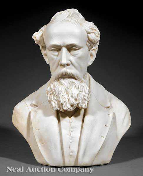 Appraisal: A Parian Bust of Charles Dickens late th early th