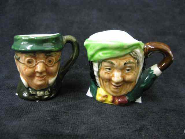 Appraisal: Royal Doulton Tiny Character Mugs ''Sairey Gamp'' ''Mr Pickwick'' ''