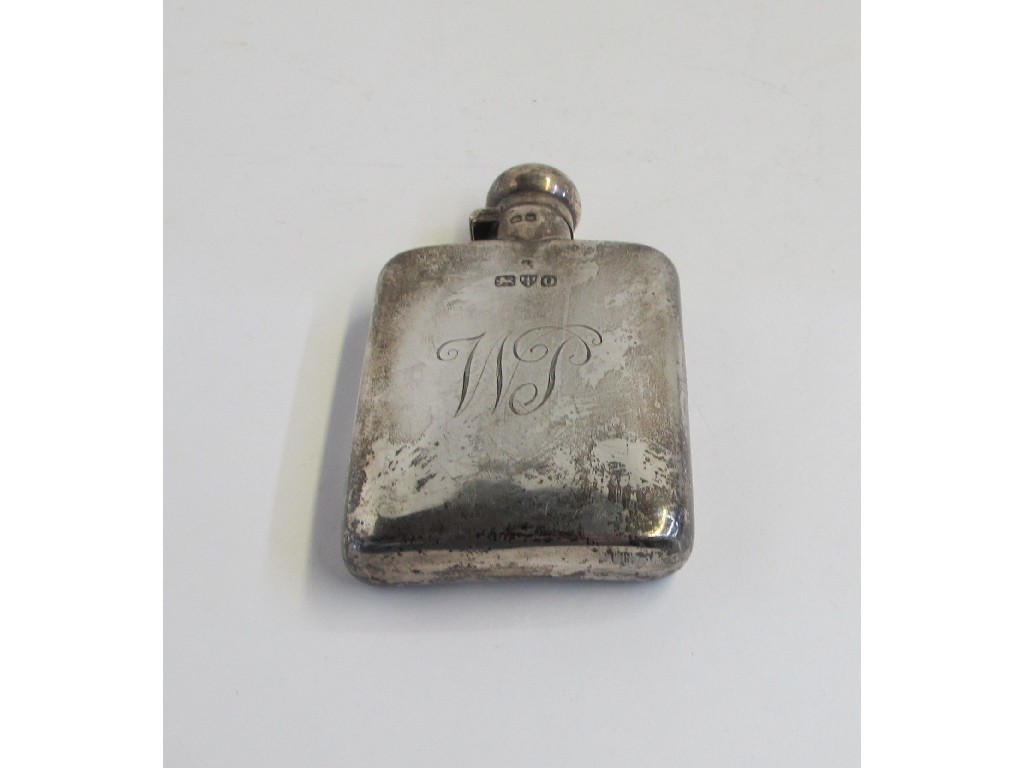 Appraisal: Silver hip flask Chester