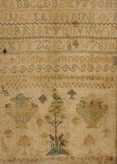 Appraisal: Kentucky Needlework Sampler Kentucky Needlework Sampler by Jane Rogers dated