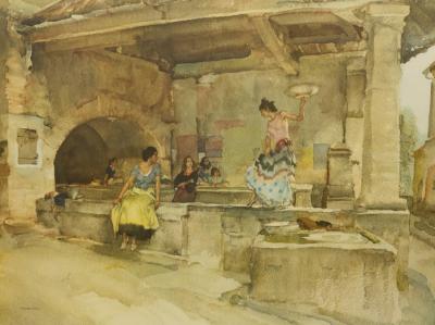 Appraisal: William Russell Flint - Provencal Caprice signed in pencil to