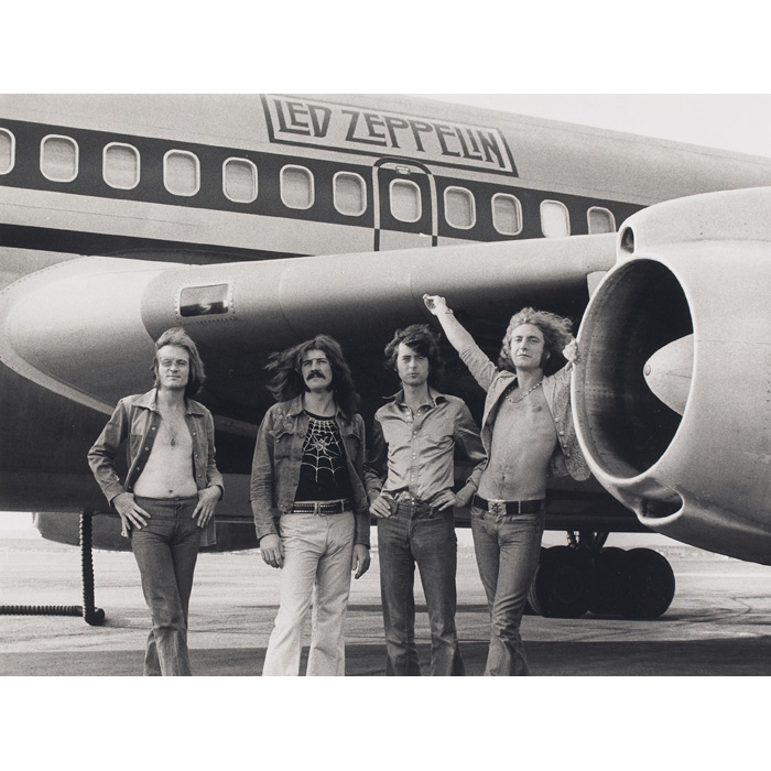 Appraisal: Bob Gruen American b Led Zeppelin printed gelatin silver print