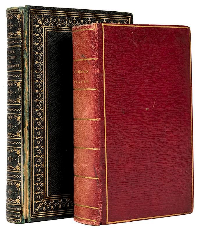 Appraisal: Two Books with Fore Edge Paintings Fore-Edge Two Books with