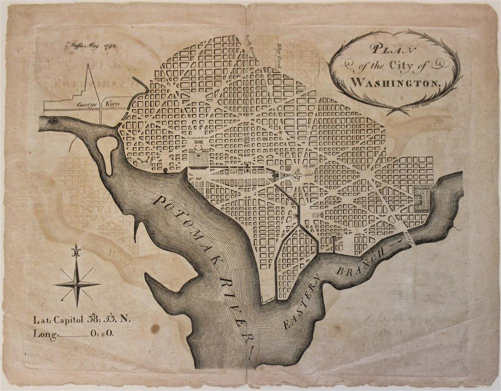 Appraisal: SAMUEL HILL PLAN OF THE CITY OF WASHINGTON SECOND EARLIEST