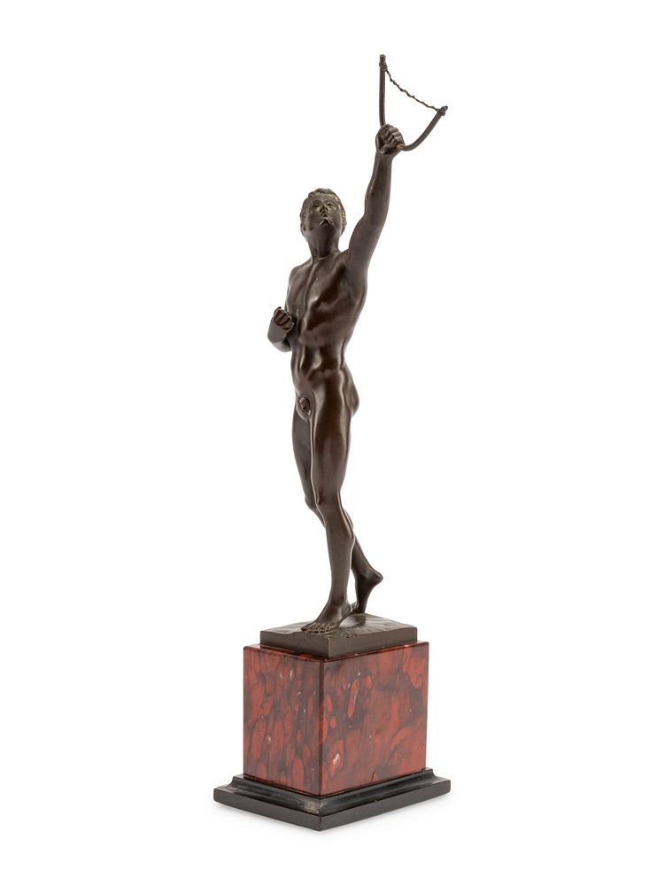 Appraisal: A Grand Tour Bronze Figure of an Archer A Grand