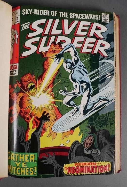 Appraisal: Hardcover bound Silver Surfer issues and Includes issues with Spider