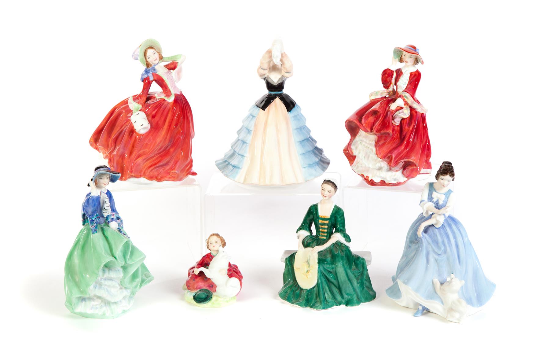 Appraisal: SEVEN ROYAL DOULTON LADY FIGURINES England nd half- th century