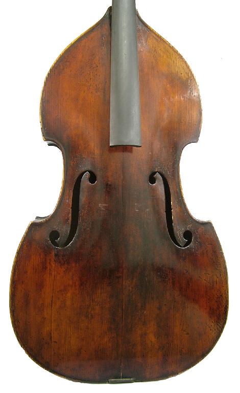 Appraisal: French flat back double bass circa Quenoil model