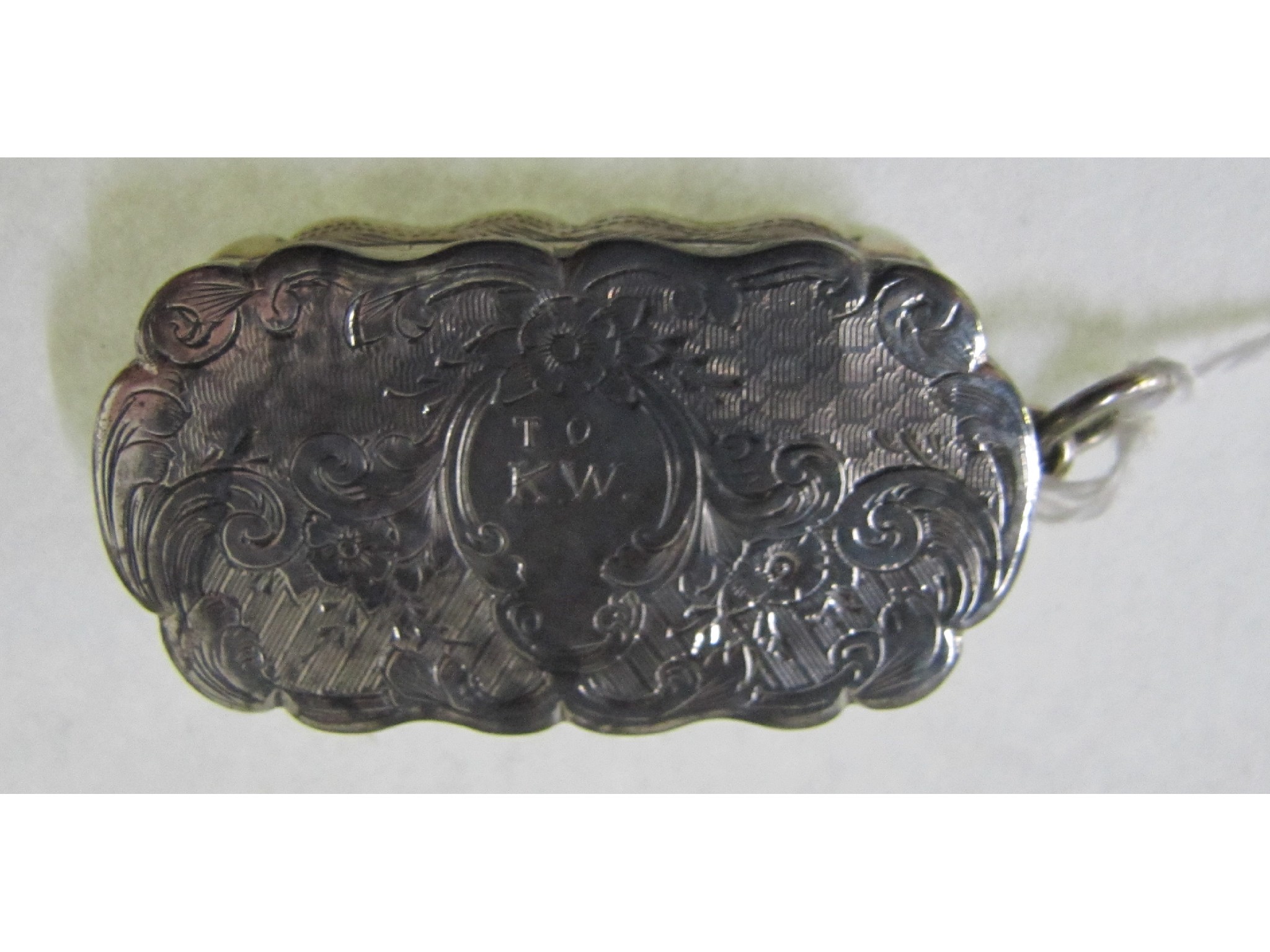 Appraisal: A silver vinaigrette Birmingham