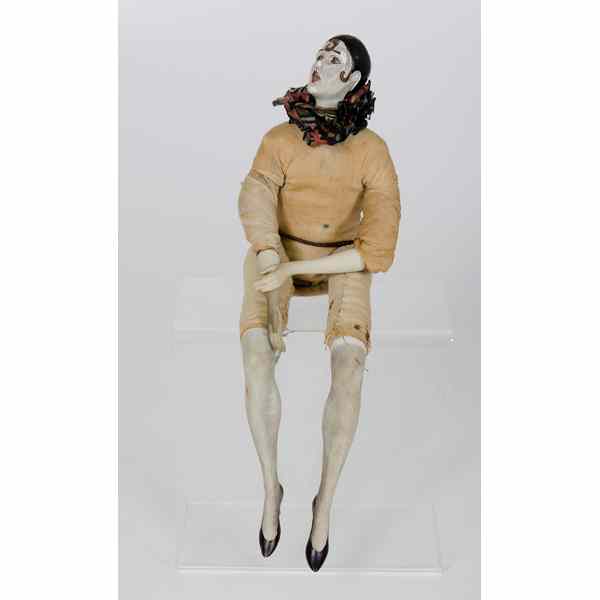 Appraisal: Porcelain Mannequin Continental ca s a stuffed cotton shelf mannequin