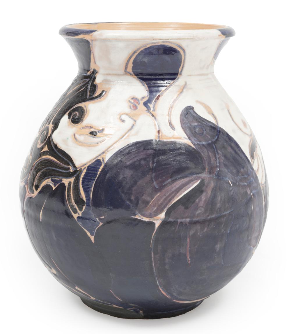 Appraisal: Shearwater Art Pottery Vase James Anderson and Patricia Anderson Findeisen