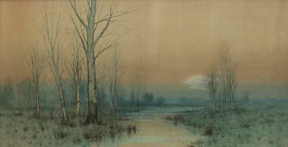 Appraisal: GAY George Howell American - Misty Morning Landscape with Stream