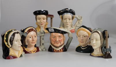 Appraisal: A collection of Royal Doulton large character jugs to include