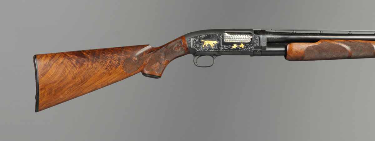 Appraisal: Winchester Model Serial gauge Pigeon grade Winchester engraving k gold