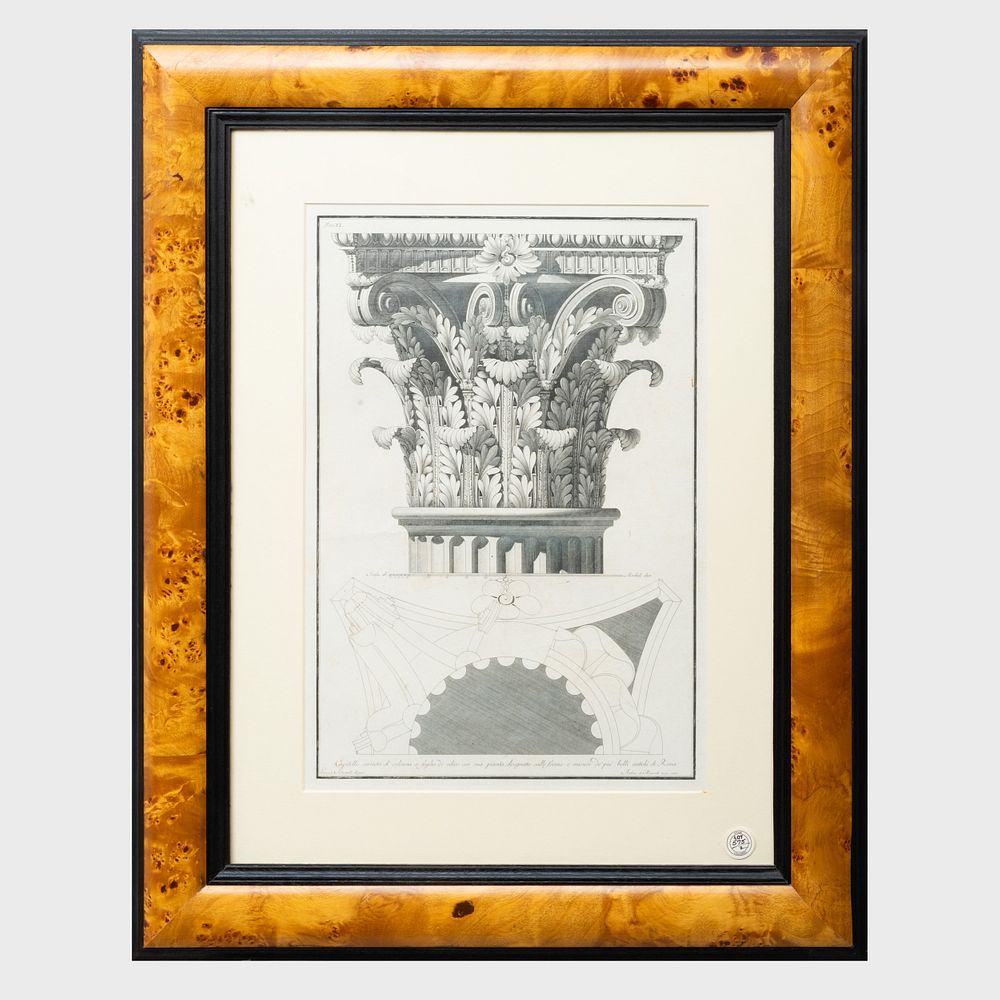 Appraisal: After Giocondo Albertolli - Architectural Engravings A Pair Two engravings