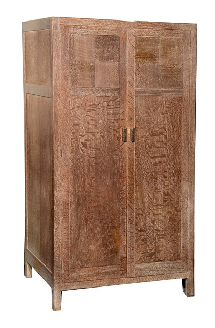 Appraisal: A HEALS CO OAK WARDROBE from the Russet Series enclosed