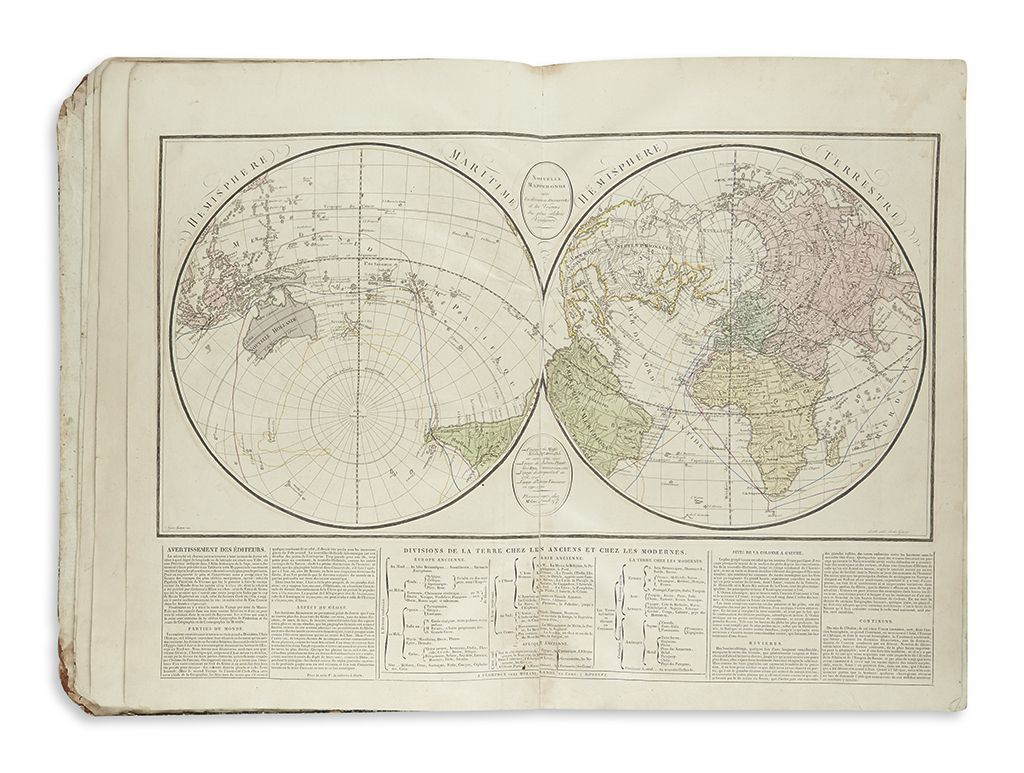 Appraisal: LE SAGE A LAS CASAS EMMANUEL COMTE DE Atlas Historique