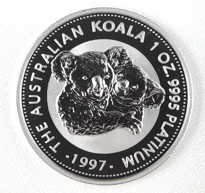 Appraisal: KOALA OZ PLATINUM AUSTRALIAN COIN Koala oz of platinum Cased