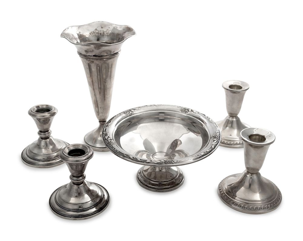 Appraisal: A Collection of Silver Articles comprising A Collection of Silver