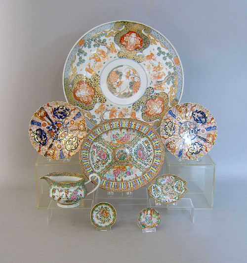 Appraisal: Oriental porcelain tableware to include rose medallion Imari