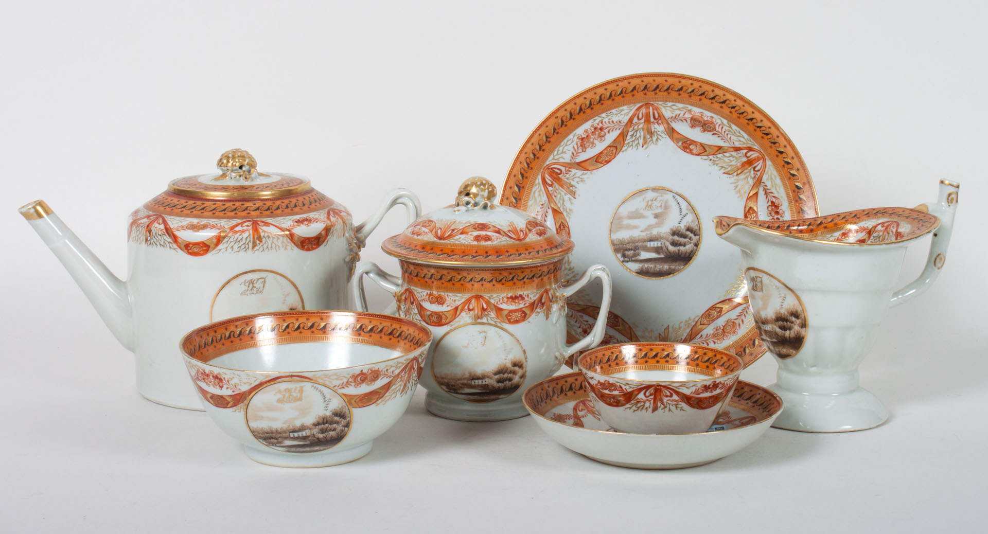 Appraisal: Chinese Export -piece tea dessert service circa from the Tree