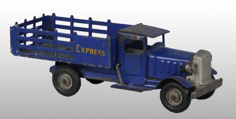 Appraisal: Pressed Steel Metalcraft Express Truck Toy Description American Decals on