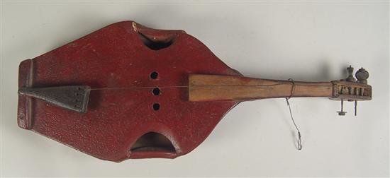 Appraisal: Homemade Skillet Fiddle Early 's or later Completely hand constructed